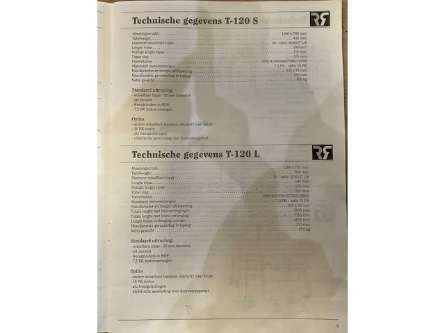 Robland t120 tafelfreesmachine - afbeelding 3 van  29