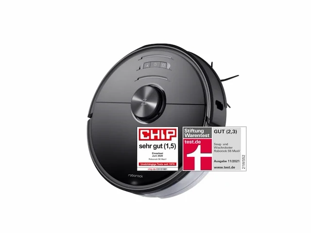 Roborock s6 maxv - robotstofzuiger met dweilfunctie zwart - afbeelding 2 van  4