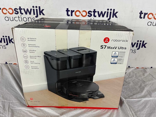 Roborock s7 maxv ultra - robotstofzuiger - zwart - afbeelding 2 van  2