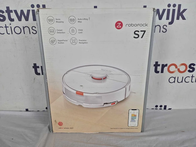 Roborock s7 white - robotstofzuiger - afbeelding 2 van  3