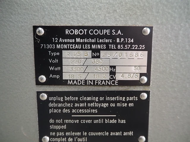 Robot coupe s.a. - afbeelding 2 van  12