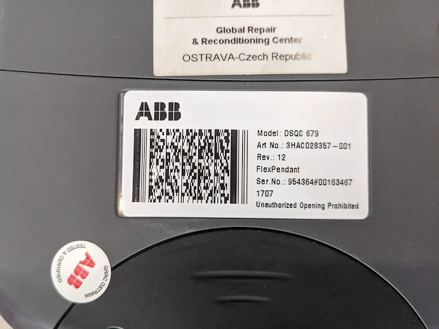 Robot teach pendant / robot onderwijs pakket abb, dsqc 679 - afbeelding 4 van  6