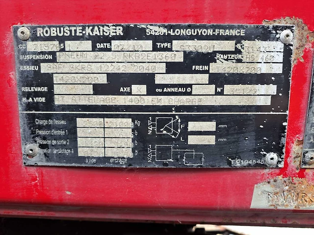 Robuste-kaiser - s3302v - kipper-oplegger - 2010 - afbeelding 5 van  14