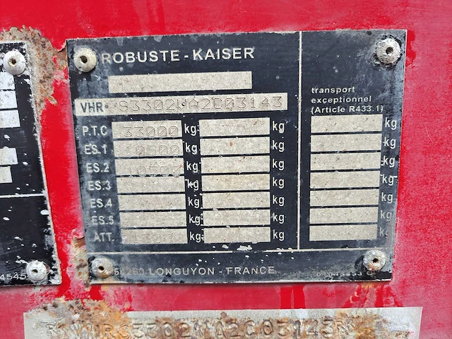 Robuste-kaiser - s3302v - kipper-oplegger - 2010 - afbeelding 6 van  14