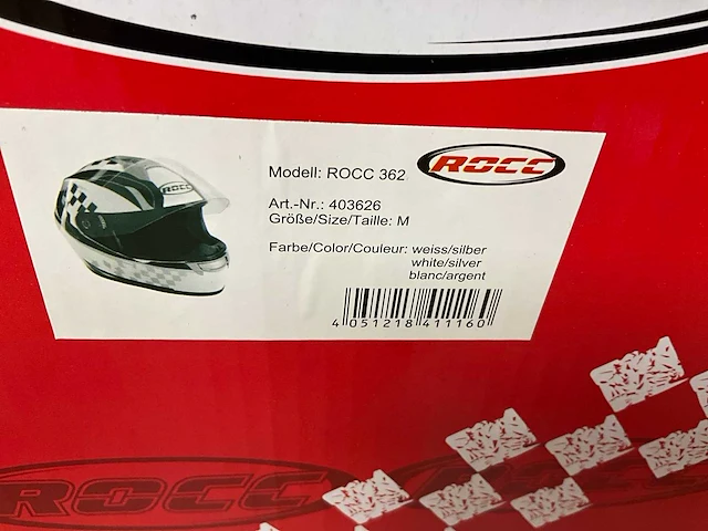 Rocc 362 motorhelm maat m (4x) - afbeelding 8 van  8