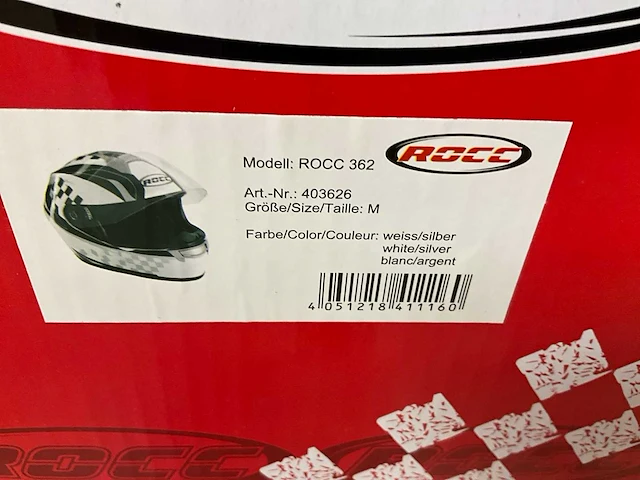 Rocc 362 motorhelm maat m (4x) - afbeelding 8 van  8