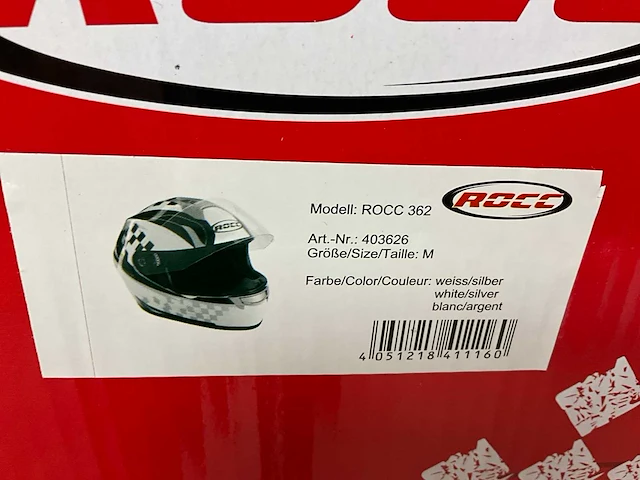 Rocc 362 motorhelm maat m (6x) - afbeelding 8 van  8