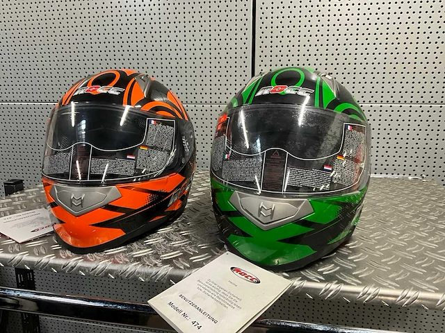 Rocc 474 motorhelm maat l (2x) - afbeelding 1 van  7