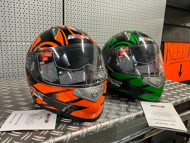 Rocc 474 motorhelm maat l (2x) - afbeelding 2 van  7
