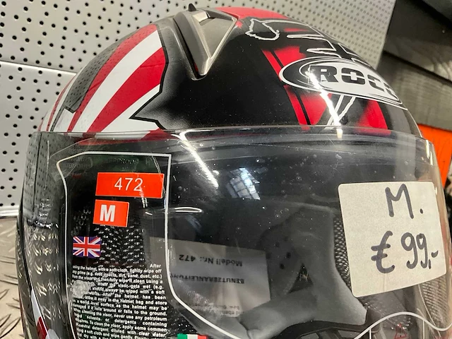 Rocc xs motorhelm maat m/xl (2x) - afbeelding 6 van  6