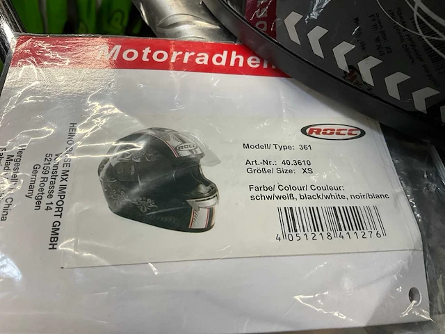 Rocc xs motorhelm maat xs - afbeelding 7 van  7