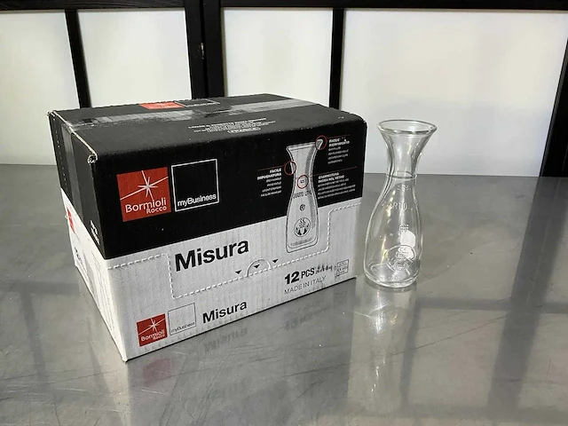 Rocco bormioli - misura - glazen karaf (0,25 liter) (22x) - afbeelding 1 van  3