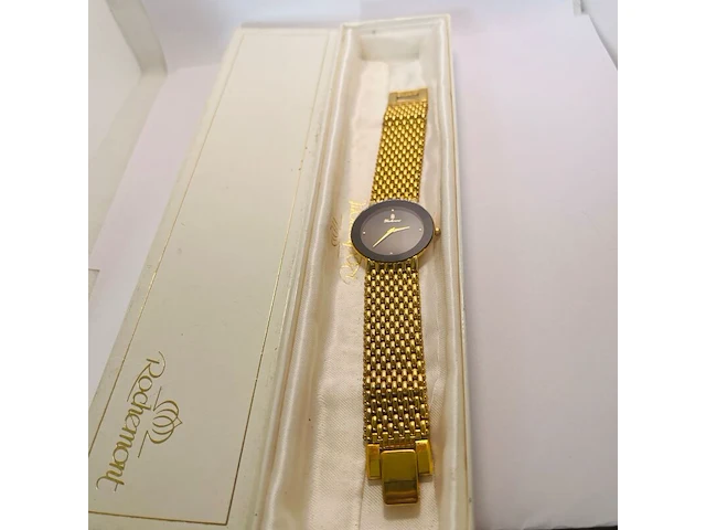 Rochemont zwitserland heren goldplated juweliershorloge - afbeelding 1 van  3