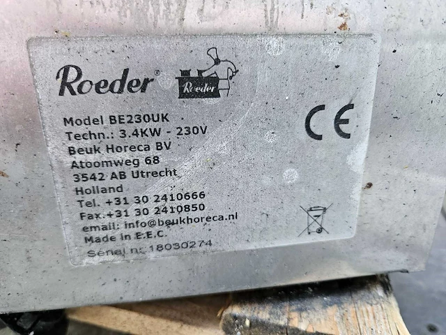 Roeder - be230uk - heteluchtoven - afbeelding 5 van  5