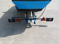 Roeiboot/visboot met trailer en 2 buitenboord motoren, blauw - afbeelding 18 van  43