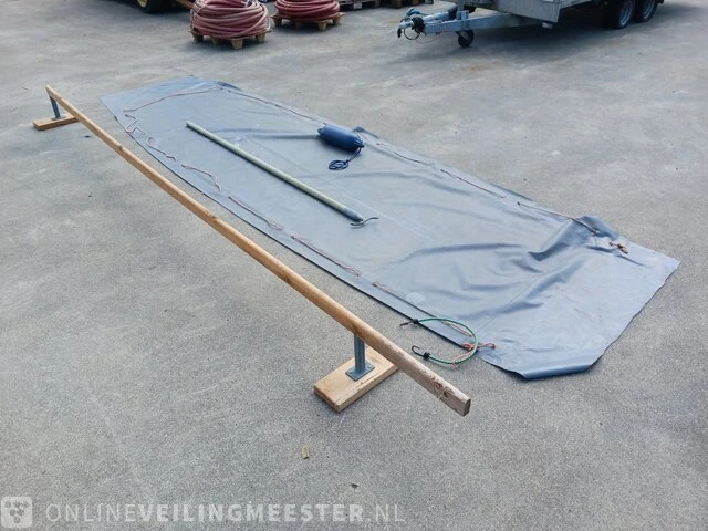 Roeiboot/visboot met trailer en 2 buitenboord motoren, blauw - afbeelding 26 van  43