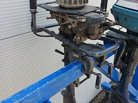 Roeiboot/visboot met trailer en 2 buitenboord motoren, blauw - afbeelding 33 van  43