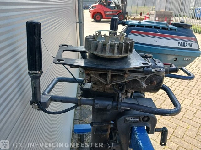 Roeiboot/visboot met trailer en 2 buitenboord motoren, blauw - afbeelding 35 van  43