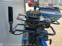Roeiboot/visboot met trailer en 2 buitenboord motoren, blauw - afbeelding 35 van  43