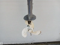 Roeiboot/visboot met trailer en 2 buitenboord motoren, blauw - afbeelding 37 van  43