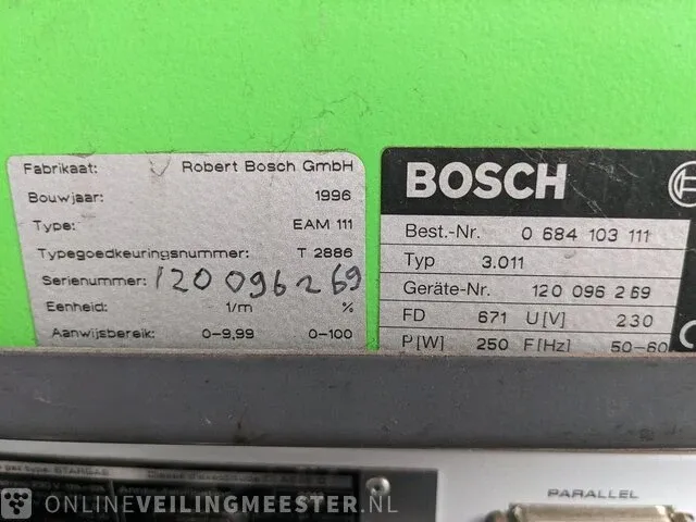 Roetmeter bosch, eam 111, bouwjaar 1996 - afbeelding 3 van  11