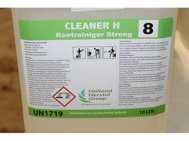 Roetreininger strong cleaner h 8. 5 flacons. - afbeelding 3 van  3