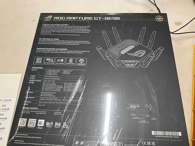 Rog rapture gt-be 98 gaming router - afbeelding 3 van  3