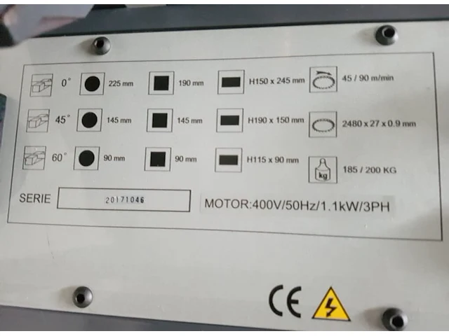 Rogi cy270n lintzaagmachine - afbeelding 8 van  9
