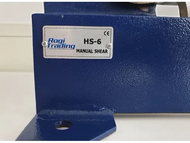 Rogi hs-6 hefboom-plaatschaar rogi hs-6 - afbeelding 5 van  9