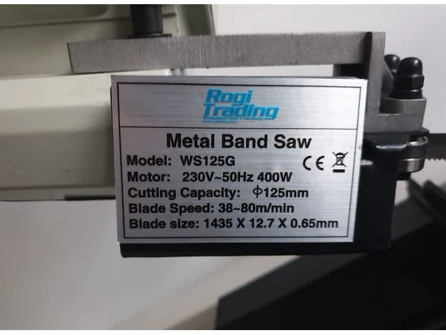 Rogi ws125g lintzaagmachine - afbeelding 4 van  9