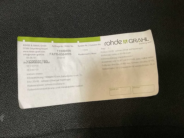 Rohde & grahl xenium 51271 bureaustoel (2x) - afbeelding 5 van  5
