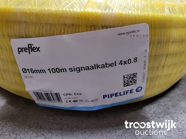 Rol á 100m voorbedrade signaalkabel buis - afbeelding 2 van  2