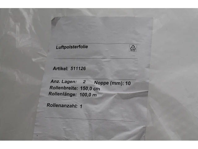 Rol bubblefolie met breedte 150 cm. - afbeelding 3 van  3