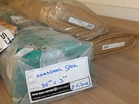 Rol groen kaasdoek met breedte 311 cm a 35 m, zwarte kaasdoek met lengte 300 cm, roll jute met breedte 150 ... - afbeelding 2 van  2