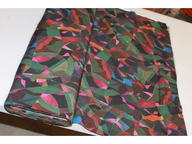 Rol stof 1 rol collor rainbow 138 breed 115 gr 12 meter - afbeelding 3 van  3