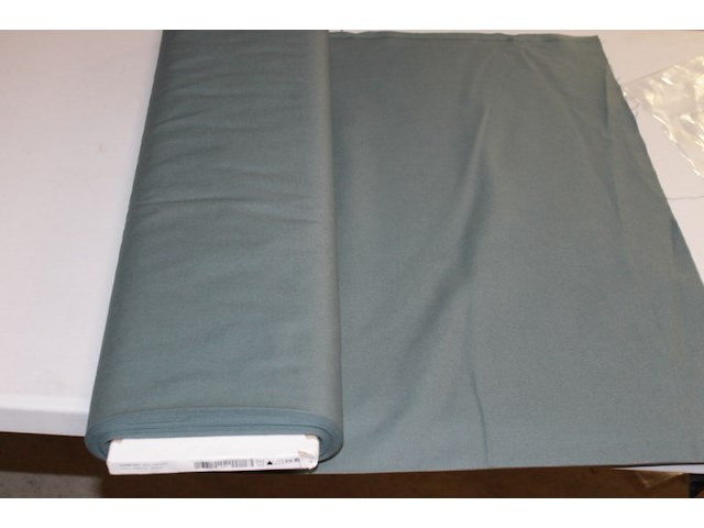 Rol stof 1 rol groen 140 breed 225 gr 11 meter - afbeelding 3 van  5