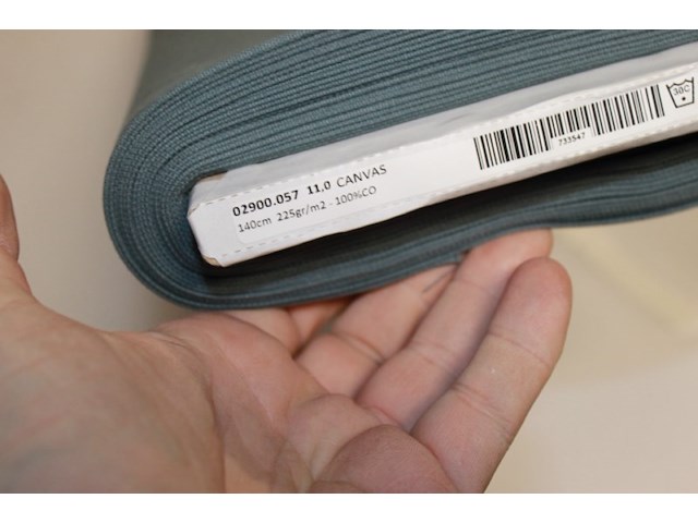 Rol stof 1 rol hartjes wit 148 breed 110 gr 7 meter - afbeelding 2 van  5