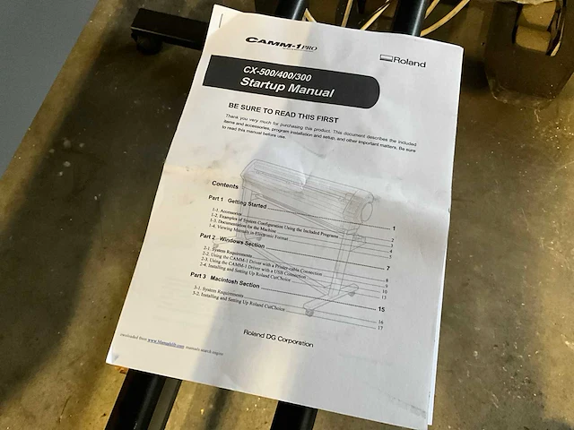 Roland cx-500 camm-1 pro snijplotter - afbeelding 2 van  11