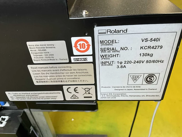 Roland versacamm vs-540i plotter/cutter 54” - afbeelding 8 van  8
