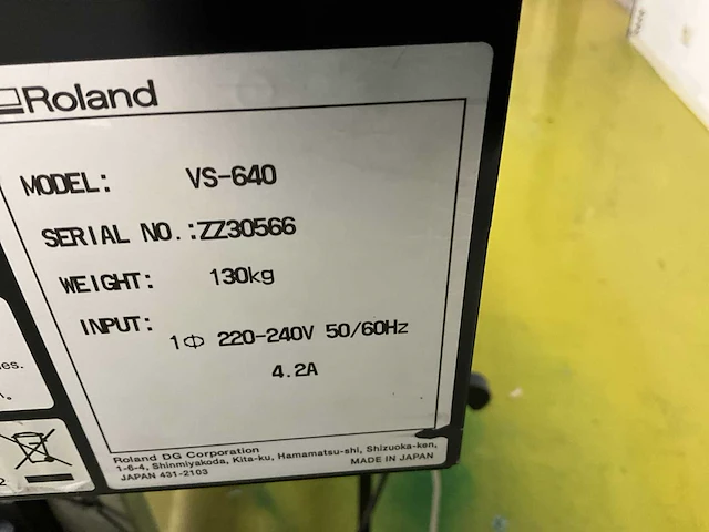 Roland versacamm vs-640 plotter/cutter 64” - afbeelding 2 van  11