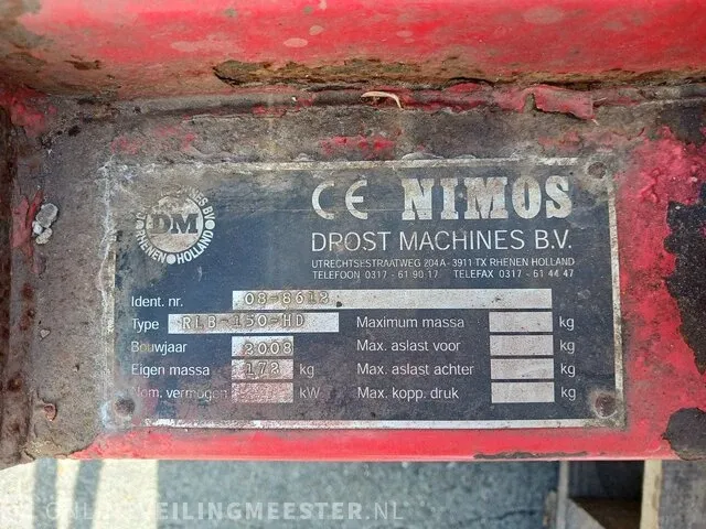 Rolbezem nimos, rlb-150-hd, 2008 - afbeelding 15 van  15
