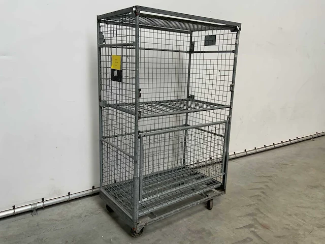 Rolcontainer gegalvaniseerd 1100x650x1890mm (3x) - afbeelding 1 van  6
