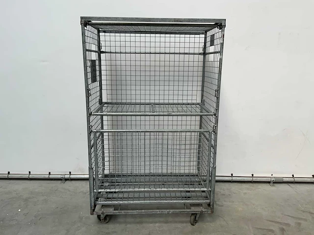 Rolcontainer gegalvaniseerd 1100x650x1890mm (3x) - afbeelding 2 van  6