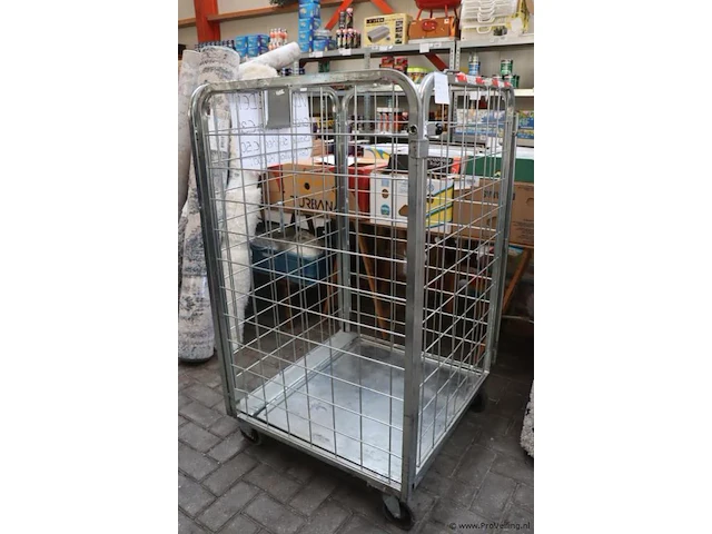 Rolcontainer met deur - 136x78x78cm - afbeelding 1 van  4