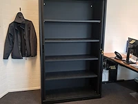 Roldeur-archiefkast inofec, zwart, , zwart - afbeelding 1 van  5