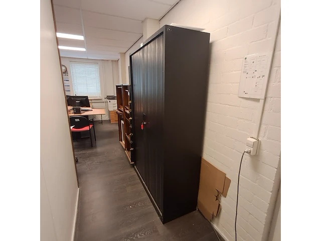 Roldeur-archiefkast inofec, zwart - afbeelding 2 van  5
