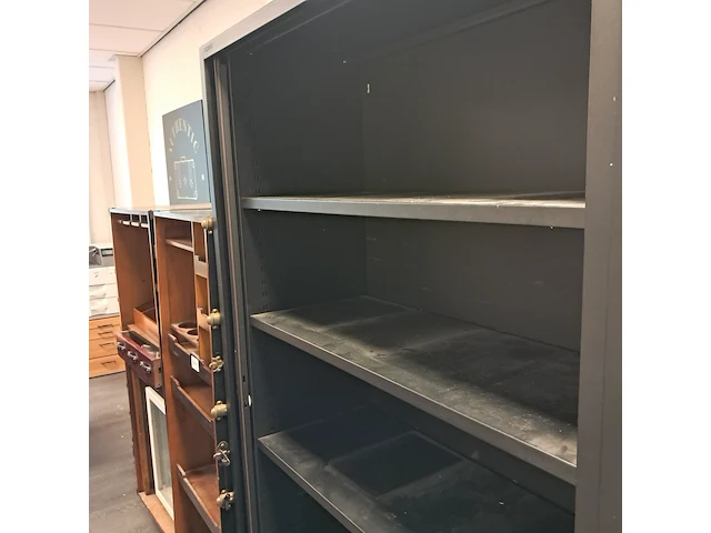 Roldeur-archiefkast inofec, zwart - afbeelding 5 van  5