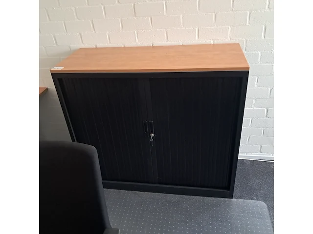 Roldeur-archiefkast inofec, zwart - afbeelding 2 van  6