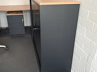 Roldeur-archiefkast inofec, zwart - afbeelding 3 van  6