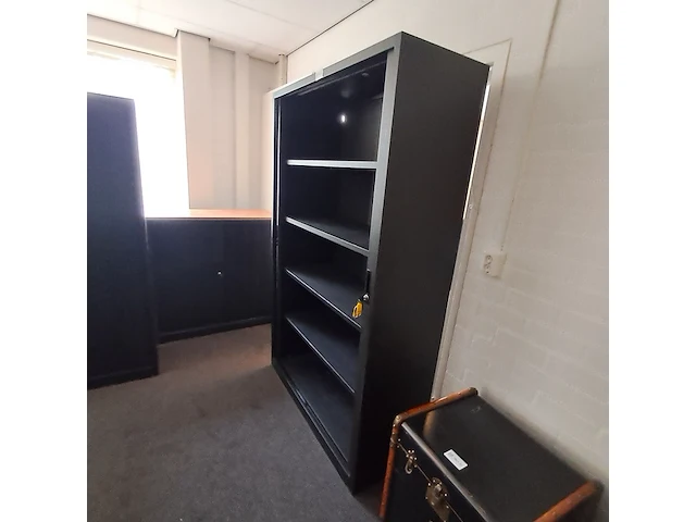 Roldeur-archiefkast inofec, zwart - afbeelding 2 van  6